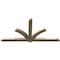 Ekena Millwork Redmond Rough Sawn Timber Gable Bracket, Douglas Fir, 108"W x 54"H x 4"D x 6"F, 12/12 Pitch GBW108X54X0406RED00RDF - alternate 3